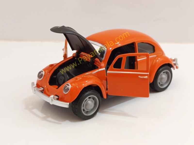ماکت ماشین فلزی فولکس واگن کلاسیک نارنجی سه درب بازشو (کد 3466)