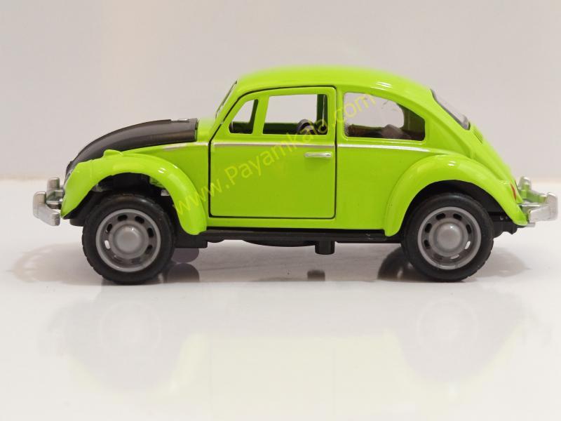 ماکت ماشین فلزی فولکس واگن کلاسیک سبز سه درب بازشو (کد 3466)