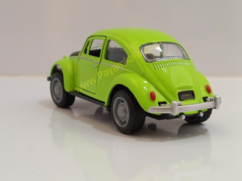 ماکت ماشین فلزی فولکس واگن کلاسیک سبز سه درب بازشو (کد 3466)