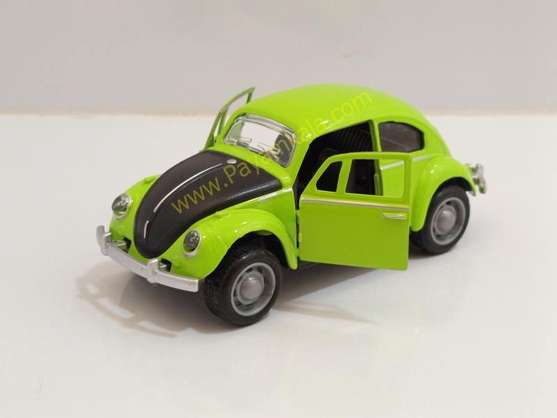 ماکت ماشین فلزی فولکس واگن کلاسیک سبز سه درب بازشو (کد 3466)