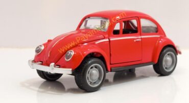 ماکت ماشین فلزی فولکس واگن کلاسیک قرمز سه درب بازشو (کد 3466)