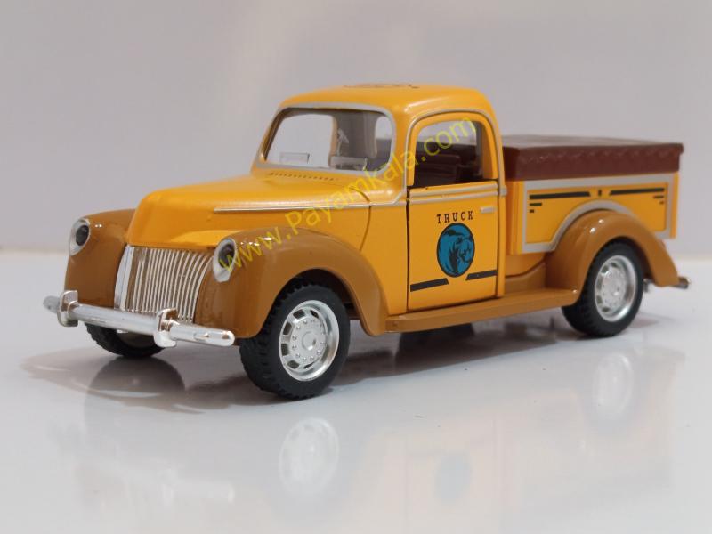 ماشین فلزی فورد قدیمی (YD650A 1:28) زرد