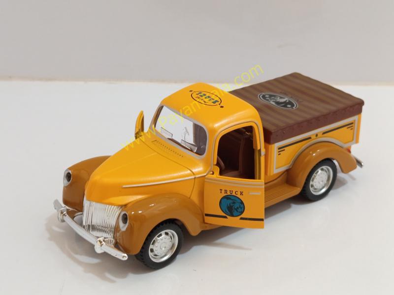 ماشین فلزی فورد قدیمی (YD650A 1:28) زرد
