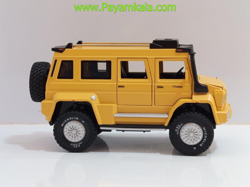 ماکت فلزی مرسدس بنز یونیماگ زرد (Mercedes-Benz Unimog U5000 1:24 XHO)