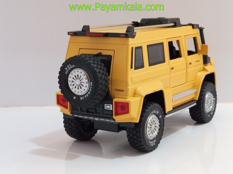 ماکت فلزی مرسدس بنز یونیماگ زرد (Mercedes-Benz Unimog U5000 1:24 XHO)