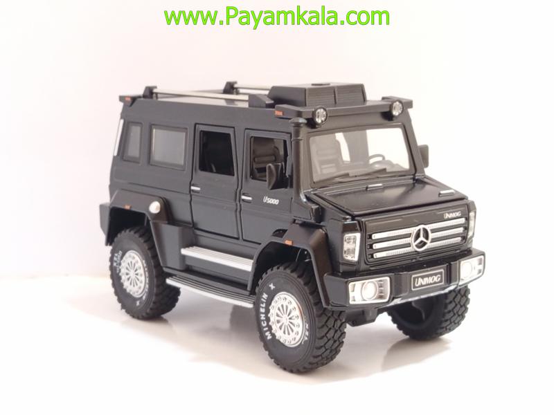 ماکت فلزی مرسدس بنز یونیماگ مشکی (Mercedes-Benz Unimog U5000 1:24 XHO)