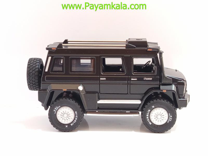 ماکت فلزی مرسدس بنز یونیماگ مشکی (Mercedes-Benz Unimog U5000 1:24 XHO)