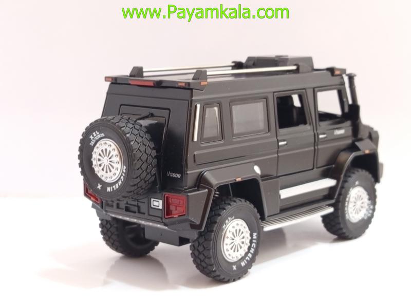 ماکت فلزی مرسدس بنز یونیماگ مشکی (Mercedes-Benz Unimog U5000 1:24 XHO)