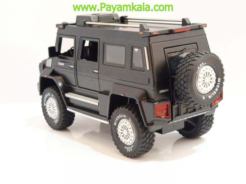 ماکت فلزی مرسدس بنز یونیماگ مشکی (Mercedes-Benz Unimog U5000 1:24 XHO)