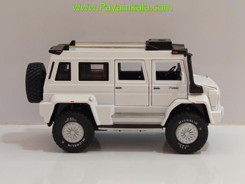 ماکت فلزی مرسدس بنز یونیماگ سفید (Mercedes-Benz Unimog U5000 1:24 XHO)