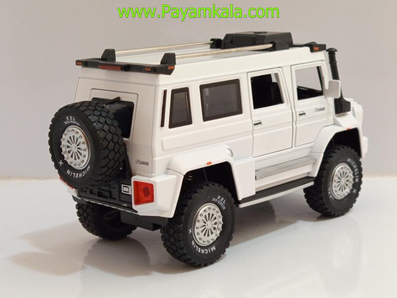 ماکت فلزی مرسدس بنز یونیماگ سفید (Mercedes-Benz Unimog U5000 1:24 XHO)