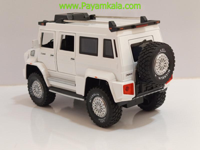 ماکت فلزی مرسدس بنز یونیماگ سفید (Mercedes-Benz Unimog U5000 1:24 XHO)