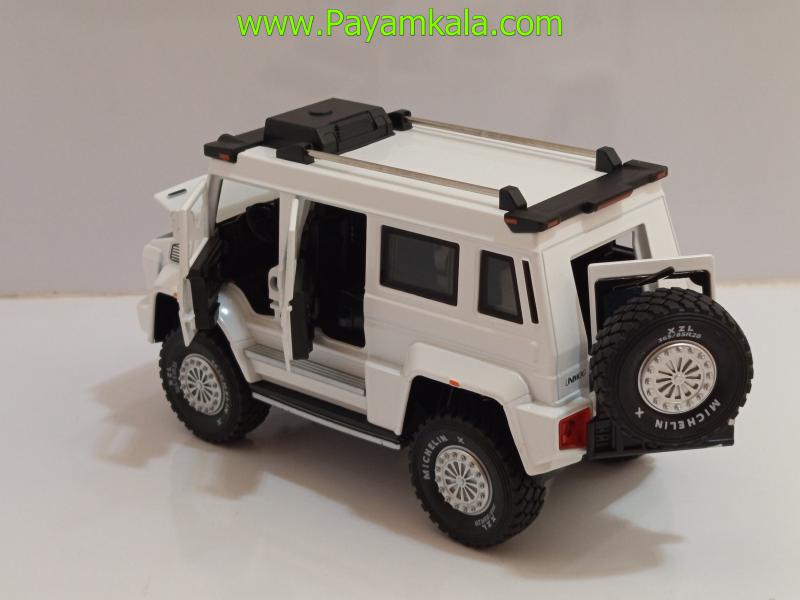 ماکت فلزی مرسدس بنز یونیماگ سفید (Mercedes-Benz Unimog U5000 1:24 XHO)