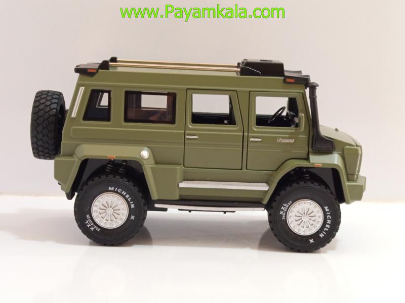 ماکت فلزی مرسدس بنز یونیماگ سبز (Mercedes-Benz Unimog U5000 1:24 XHO)
