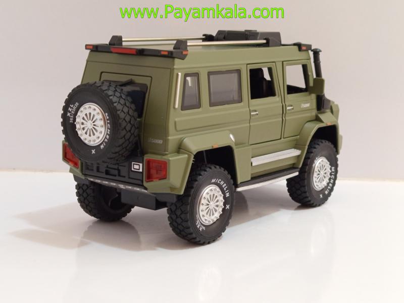ماکت فلزی مرسدس بنز یونیماگ سبز (Mercedes-Benz Unimog U5000 1:24 XHO)