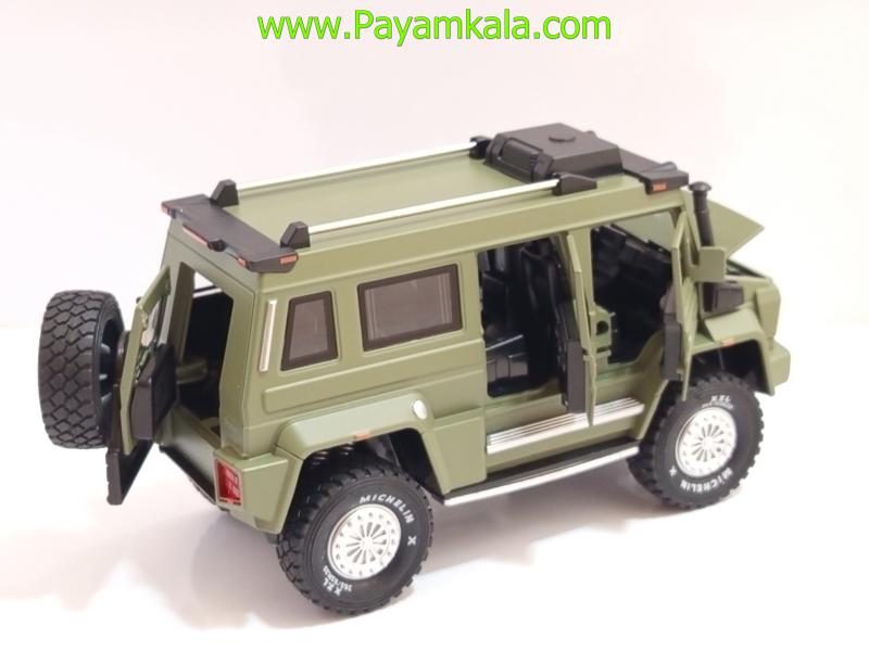 ماکت فلزی مرسدس بنز یونیماگ سبز (Mercedes-Benz Unimog U5000 1:24 XHO)