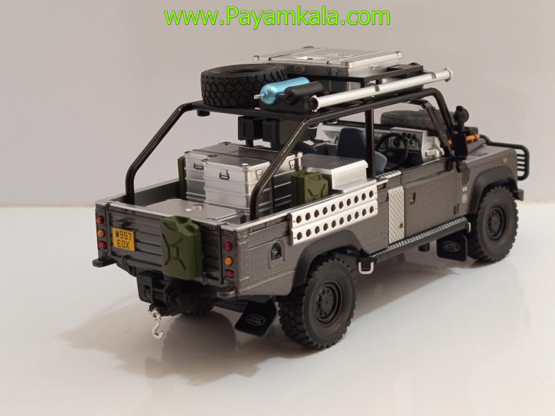 ماشین فلزی لندرور دیفندر آفرود 1:24 با تجهیزات کامل (Offroad SUV)