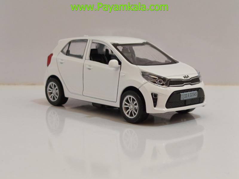 ماشین فلزی کیا مورنینگ (1:36 KIA MORNING) سفید