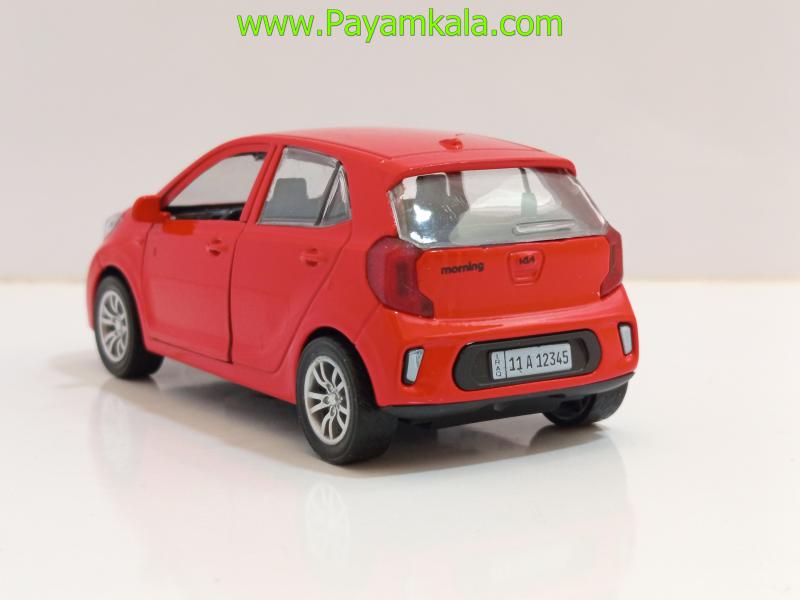 ماشین فلزی کیا مورنینگ (1:36 KIA MORNING) قرمز