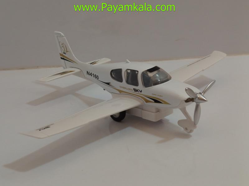 ماکت هواپیمای Cirrus SR22 | مدل فلزی چراغدار و موزیکال ✅