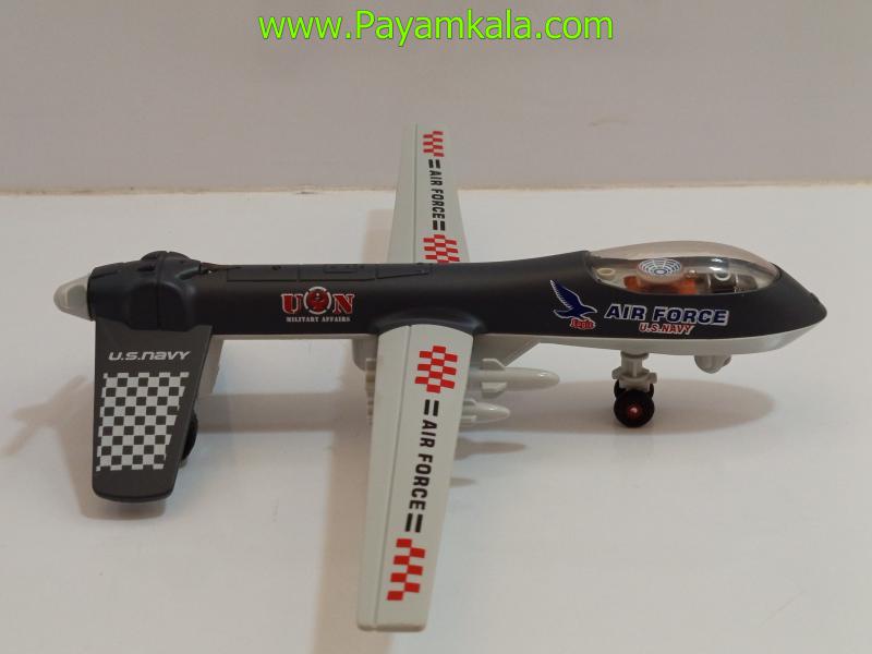 ماکت پهپاد نظامی MQ-1 Predator سرمهای | مدل Air Force U.S. Navy