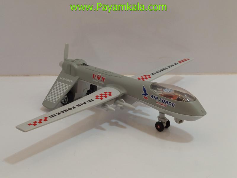 ماکت پهپاد نظامی MQ-1 Predator طوسی | مدل Air Force U.S. Navy