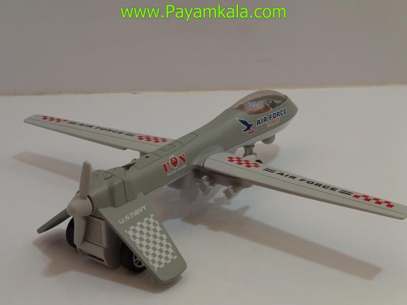 ماکت پهپاد نظامی MQ-1 Predator طوسی | مدل Air Force U.S. Navy