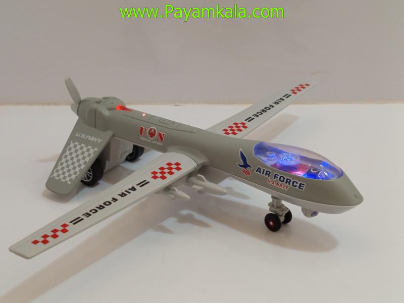 ماکت پهپاد نظامی MQ-1 Predator طوسی | مدل Air Force U.S. Navy