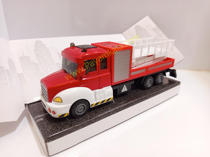 ماکت ماشین آتشنشانی بالابردار عقبکش (6001 1:38) قرمز