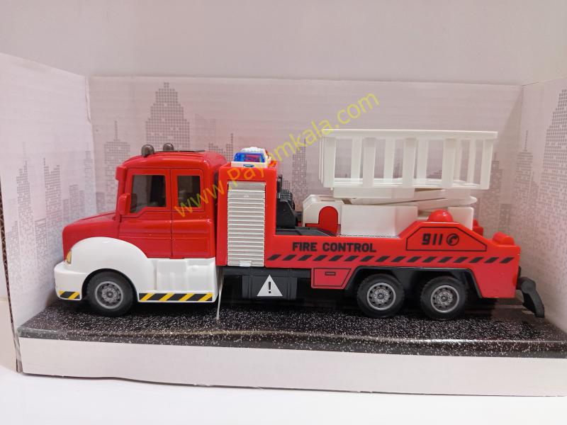 ماکت ماشین آتشنشانی 911 عقبکش (6001 1:38) قرمز