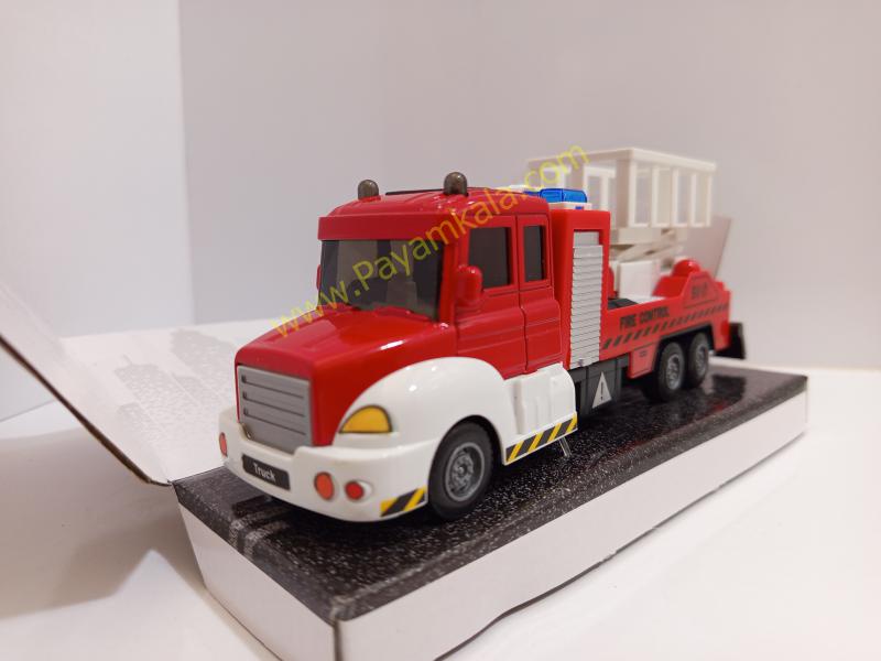 ماکت ماشین آتشنشانی 911 عقبکش (6001 1:38) قرمز