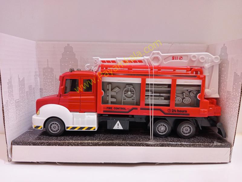 ماکت ماشین آتشنشانی جرثقیل عقبکش (6001 1:38) قرمز