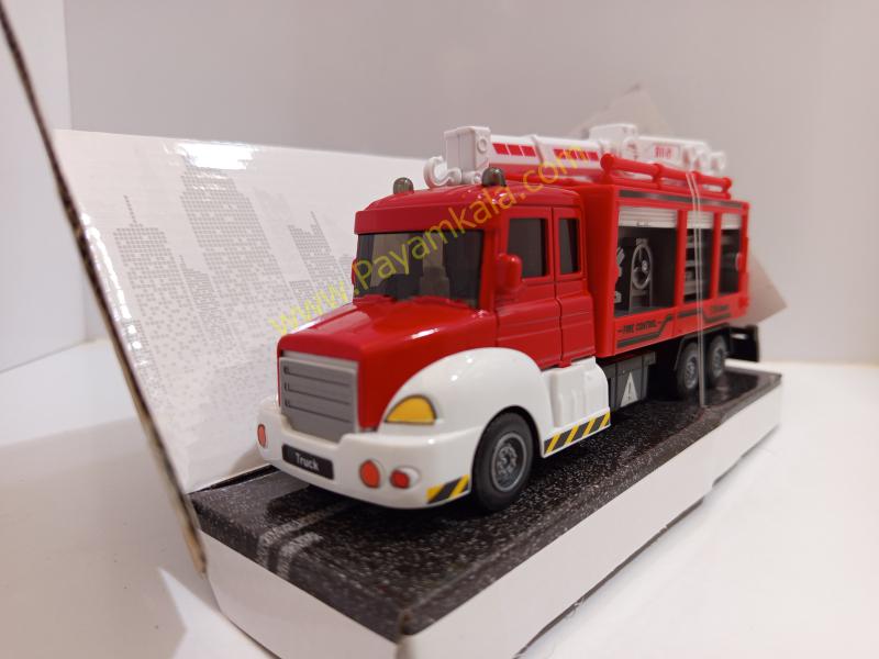 ماکت ماشین آتشنشانی جرثقیل عقبکش (6001 1:38) قرمز