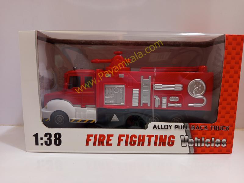 ماکت ماشین آتشنشانی آب پاش عقبکش (6001 1:38) قرمز