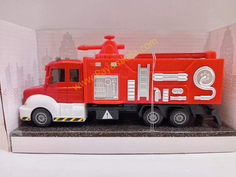 ماکت ماشین آتشنشانی آب پاش عقبکش (6001 1:38) قرمز