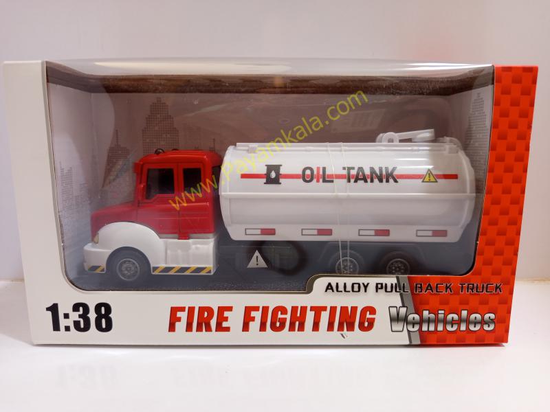ماکت ماشین آتشنشانی تانکردار عقبکش (6001 1:38) قرمز