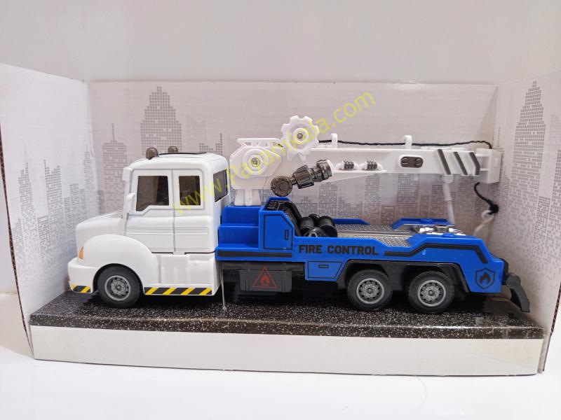 ماکت ماشین پلیس جرثقیل دار عقبکش (6001 1:38) آبی