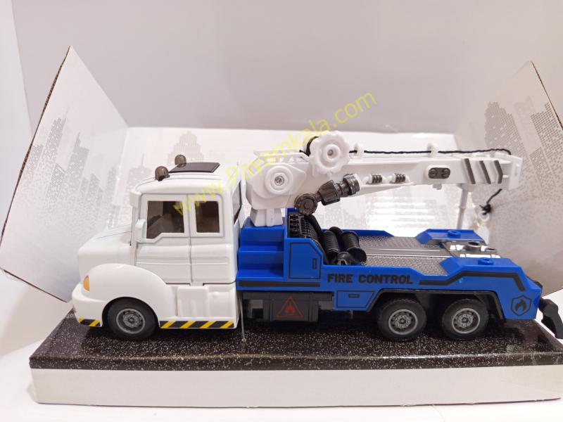 ماکت ماشین پلیس جرثقیل دار عقبکش (6001 1:38) آبی