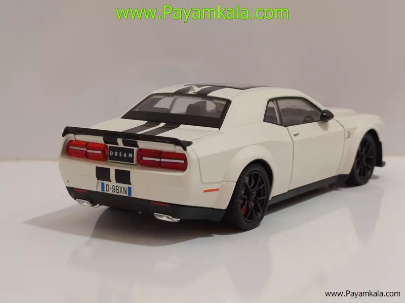 ماشین فلزی دوج اسپرت (DODGE SRT CHEZHI) (1:24) سفید
