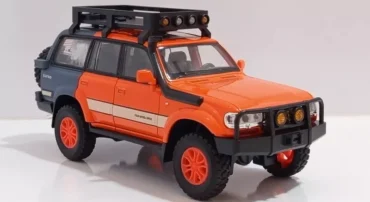 ماشین فلزی تویوتا لندکروز سری 80 آفرود (CHEZHI 1:24) نارنجی