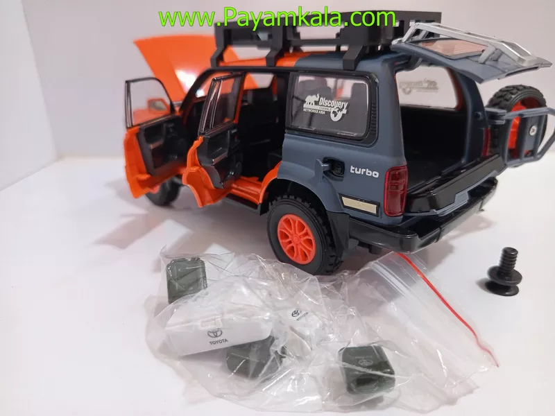 ماشین فلزی تویوتا لندکروز سری 80 آفرود (CHEZHI 1:24) نارنجی
