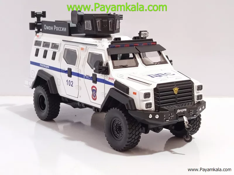 ماشین فلزی تراداین گورکا پلیس (Terradyne Gurkha) (CHEZHI 1:24) سفید