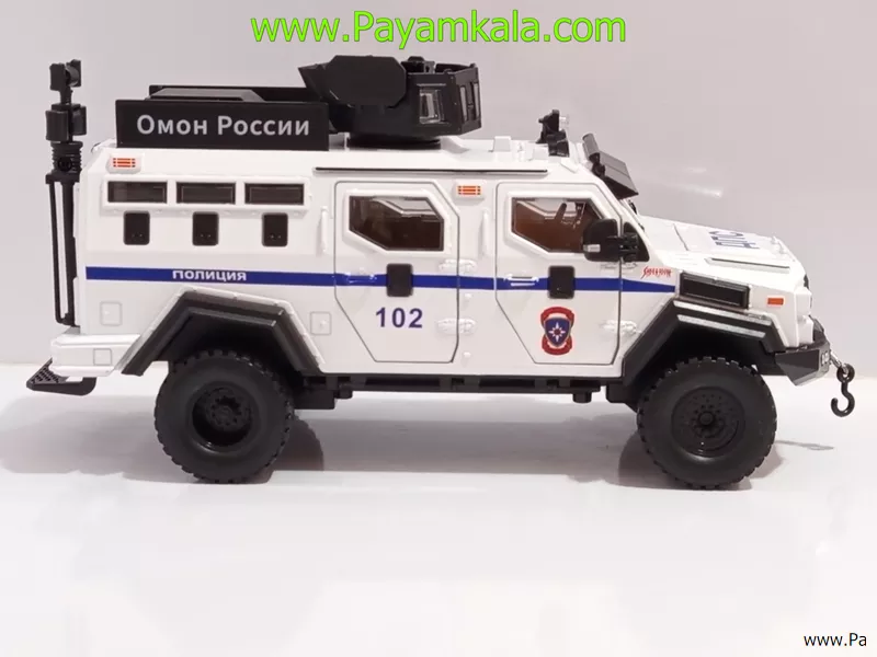 ماشین فلزی تراداین گورکا پلیس (Terradyne Gurkha) (CHEZHI 1:24) سفید