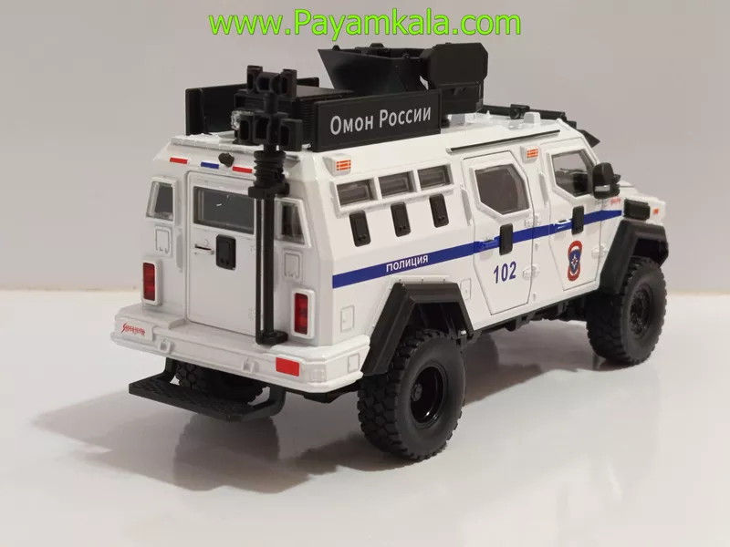ماشین فلزی تراداین گورکا پلیس (Terradyne Gurkha) (CHEZHI 1:24) سفید