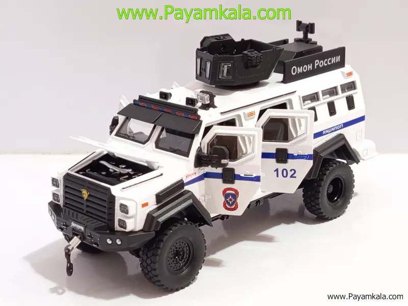 ماشین فلزی تراداین گورکا پلیس (Terradyne Gurkha) (CHEZHI 1:24) سفید