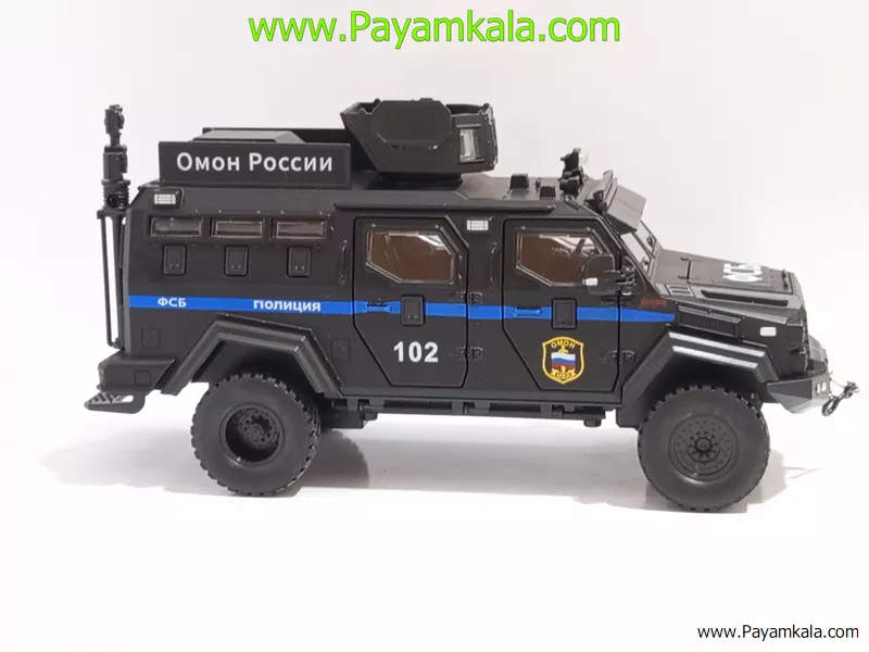 ماشین فلزی تراداین گورکا پلیس (Terradyne Gurkha) (CHEZHI 1:24) مشکی