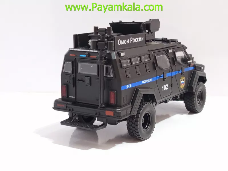 ماشین فلزی تراداین گورکا پلیس (Terradyne Gurkha) (CHEZHI 1:24) مشکی