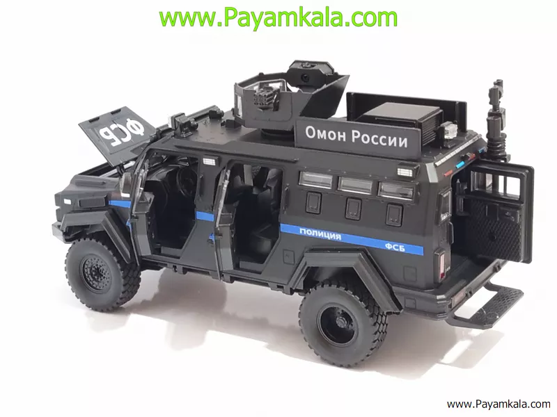 ماشین فلزی تراداین گورکا پلیس (Terradyne Gurkha) (CHEZHI 1:24) مشکی