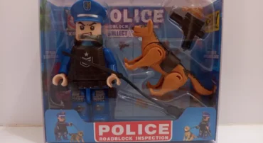 اسباب بازی آدمک پلیس و سگ لگویی طرح 6 (XUJA)