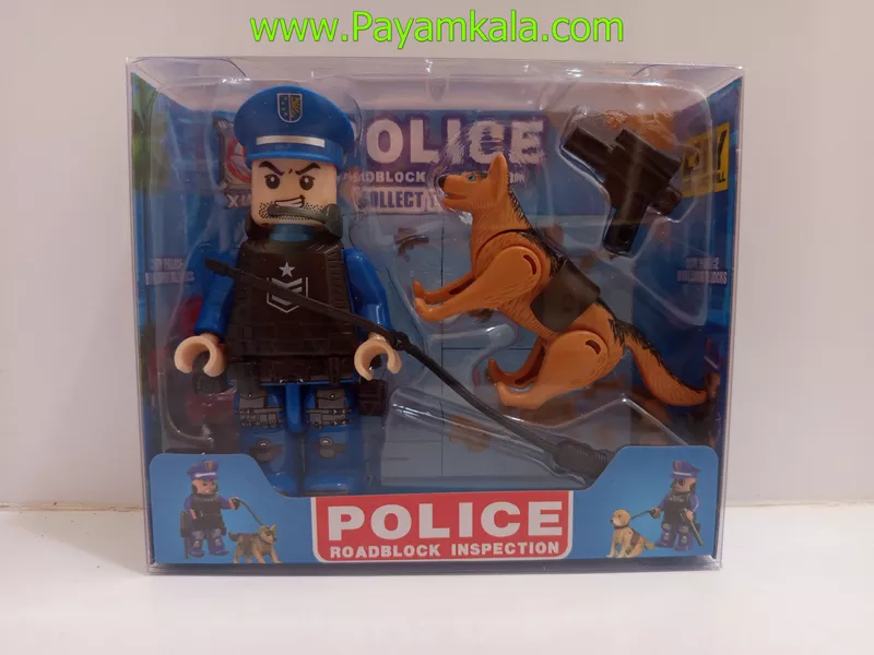 اسباب بازی آدمک پلیس و سگ لگویی طرح 6 (XUJA)